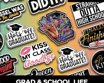 Graduation Photo Booth Props – School Life Foam Board Signs