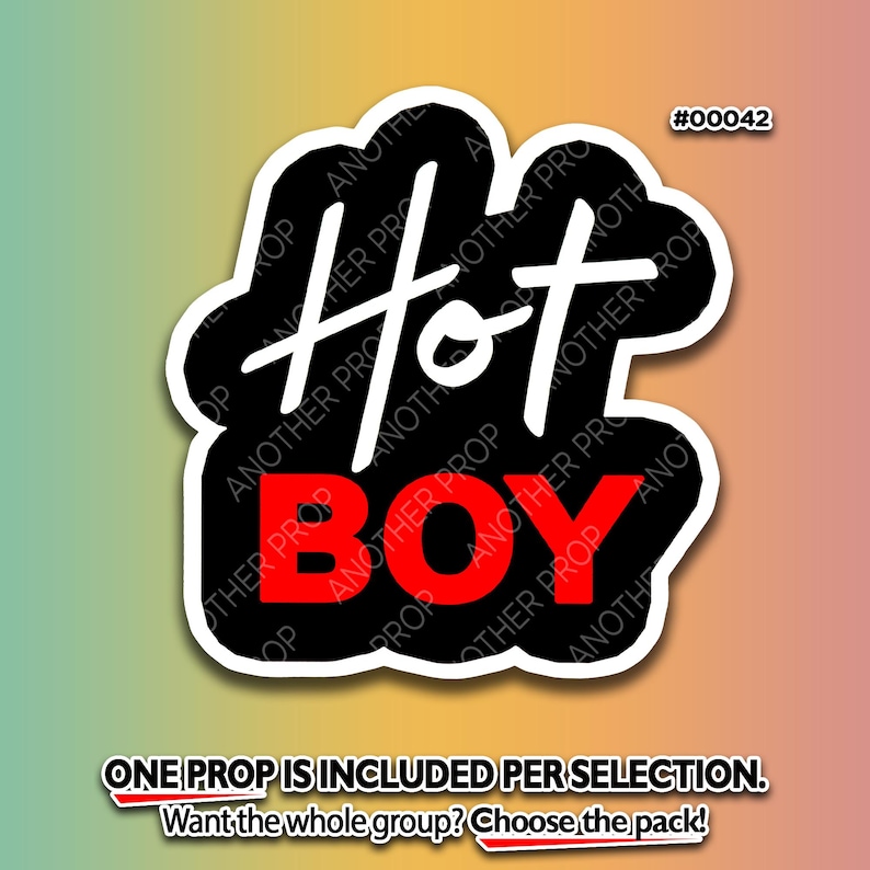 Funny Sassy Foam Board Photo Booth Props - Girls Night, Birthday 00042. Hot BOY