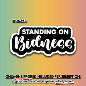 Funny Money Talks Photo Booth Props – Boss Birthday Decor 00338. Bidness