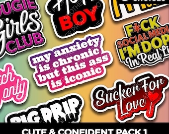Funny Sassy Foam Board Photo Booth Props - Girls Night, Birthday