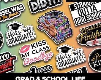 Graduation Photo Booth Props – School Life Foam Board Signs