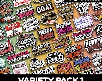 Trendy Photo Booth Props – Party Foamboard Signs, Variety Pack