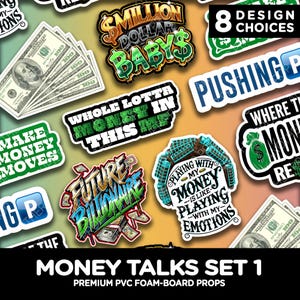 Money Talks Foam Board Photo Booth Props – Boss Party Decor