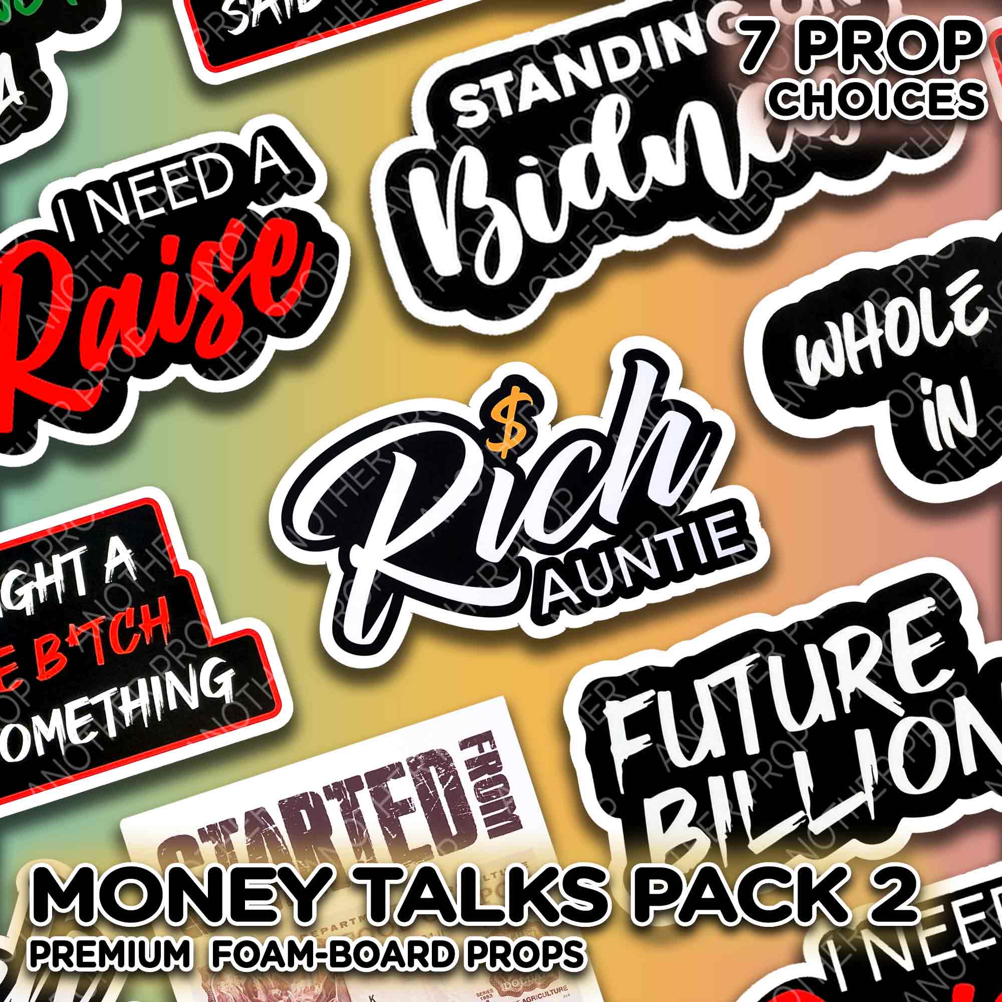 Photo Booth Props – Boss Birthday Money Party Signs Entrepreneur Decor Rich Life Props Future Billionaire Business Celebration Group Photos