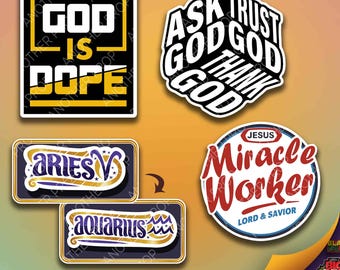 Photo Booth Props – Christian and Zodiac Foam Board Signs for Church Events Faith Celebrations and Spiritual Party Props for the Culture