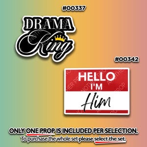 Funny Photo Booth Props - Bold Party Foamboard Signs image 3