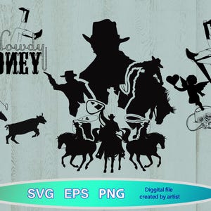 Cowboy western bundle svg, wild west bundle svg, Cowboy quotes, rodeo svg, cowboy svg, wild west svg, Howdy svg