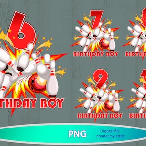birthday bowling png, bowling birthday boy png, bowling png, sublimation