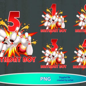 birthday bowling png, bowling birthday boy png, bowling png, sublimation