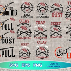 Nada más que polvo SVG, Tiro al plato SVG, Tirar SVG, Tiro al plato, Cita de arcilla SVG, Diana de arcilla SVG, Tiro al plato SVG, Cricut SVG