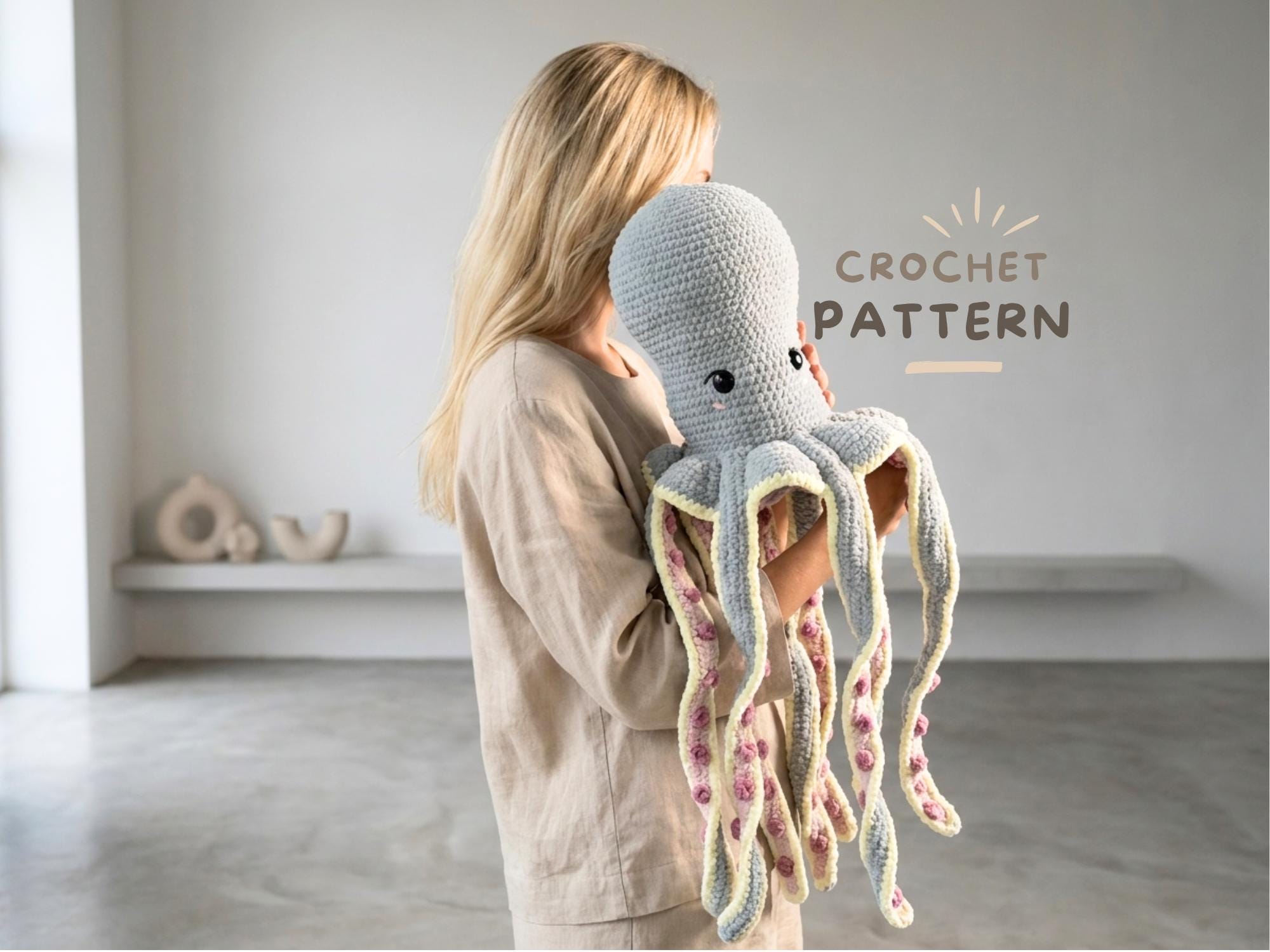 30 Giant Octopus Crochet Patterns for Plush Ocean Decor and Amigurumi Play 25 Giant Octopus Crochet Pattern | XXL Amigurumi Plush Toy