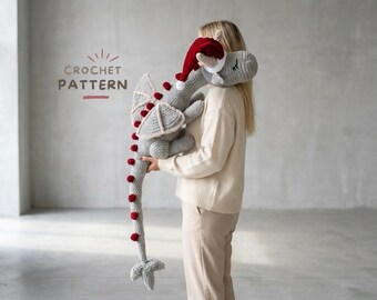 Giant Christmas Dragon Crochet Pattern PDF