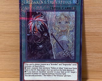 Les déchus et les vertueux | 25e secret rare quart de siècle | Lumière des étoiles | Secret ultra commun Orica proxy personnalisé | Livraison gratuite