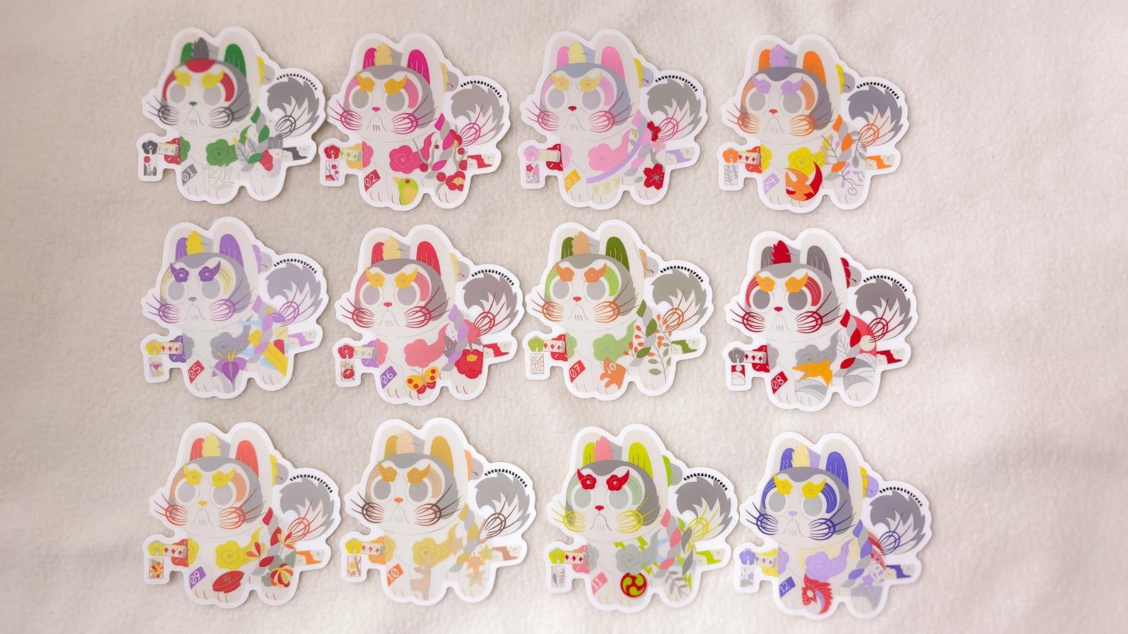 April Hanafuda Inu Hariko Sticker - Etsy