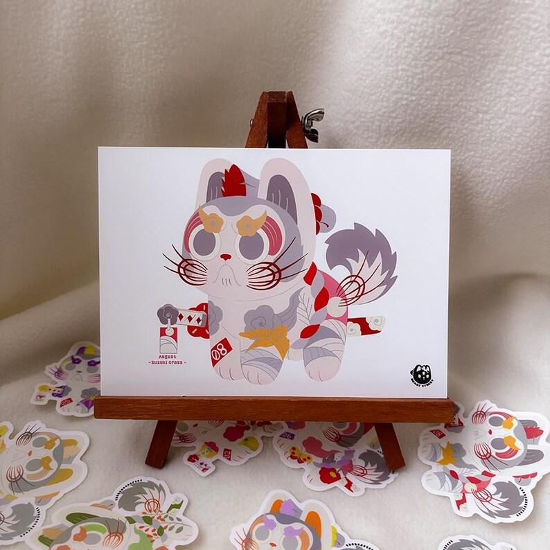Hanafuda Inu Hariko Complete Mini Print Set - Etsy