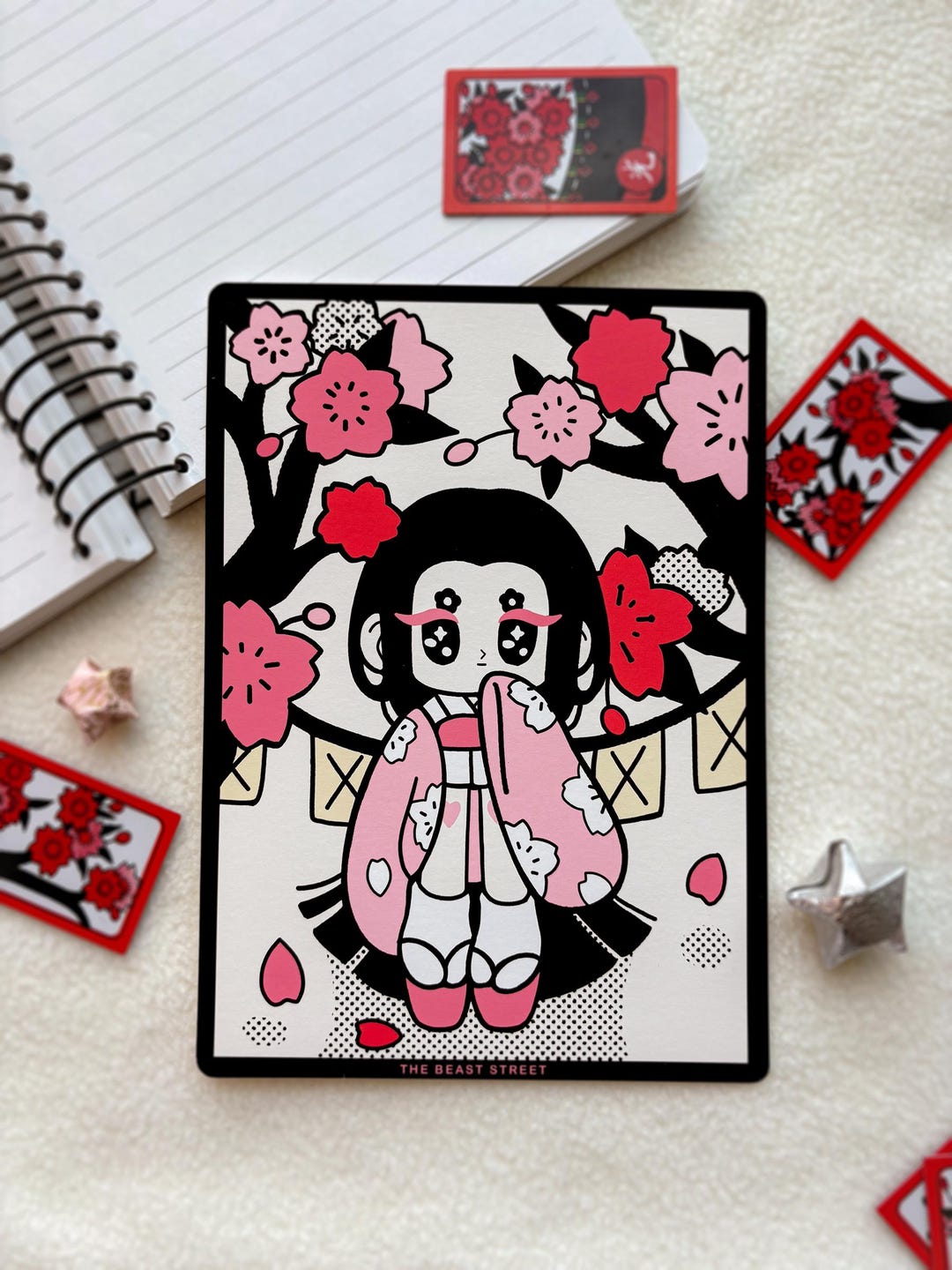 March Hanafuda Mini Print - Etsy