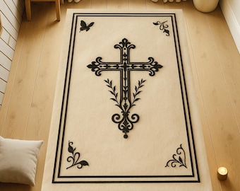 Orthodox Christian Prayer Mat, Orthodox Christian Gift, Father' day Gift, Gift for Dad, Custom Orthodox Mat, Dijital Printed Rug