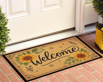Welcome Doormat, Personalized Doormat, Custom Door Mat, Custom Doormat, Wedding Gift Ideas Housewarming Gifts Closing Gifts Welcome Door Mat