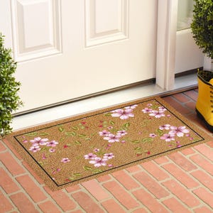 Floral Doormat, Welcome Doormat, Housewarming Gift, Boho Doormat, Colorful Doormat, Floral Decor, Floral Gift, Home Doormat, Boho Decor
