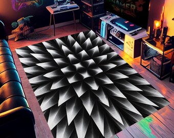 3D Vortex Rug,illusion Rug,Optical illusion Rug,Popular Rug,Home Decor,Area Rugs,Aesthetic Rug,Rugs for Living Room,Housewarming Gift