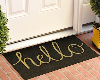 Welcome to Our Home Doormat, Personalized Welcome Mat, Warm Entryway Rug, Housewarming Gift, Outdoor Door Mat, Gift for Her, Castle Mat