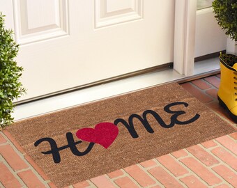 Welcome to Our Home Doormat, Personalized Welcome Mat, Warm Entryway Rug, Housewarming Gift, Outdoor Door Mat, Gift for Her, Castle Mat