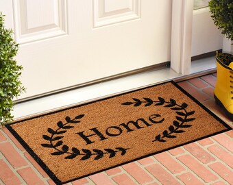 Welcome to Our Home Doormat, Personalized Welcome Mat, Warm Entryway Rug, Housewarming Gift, Outdoor Door Mat, Gift for Her, Castle Mat