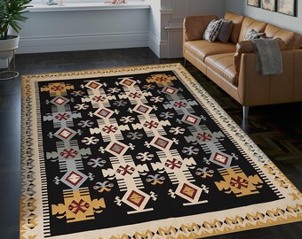 Scandinavian Mid-Century Short Pile Rug. Scandinavian Rug/Swedish Rug/Vintage Rug/Wool Rug/Bedroom Rug/Living Room Rug/Vintage Carpet