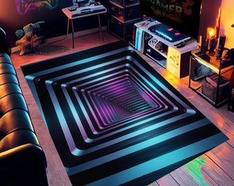 3D Vortex Rug,illusion Rug,Optical illusion Rug,Popular Rug,Home Decor,Area Rugs,Aesthetic Rug,Rugs for Living Room,Housewarming Gift