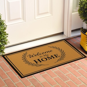 Welcome Doormat, Personalized Doormat, Custom Door Mat, Custom Doormat, Wedding Gift Ideas Housewarming Gifts Closing Gifts Welcome Door Mat