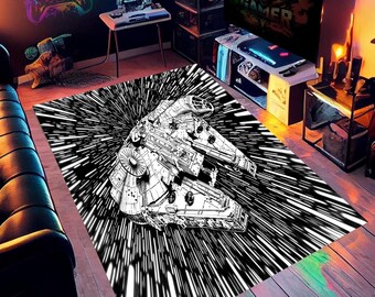 Starwars Rug, Star Wars Rug, Kids Room Rug, Area Rug, Boy Room Rug, Fan Rug, 3D Rug, Personalized Gift Rug, Personalized Rug,Home Decor Rug