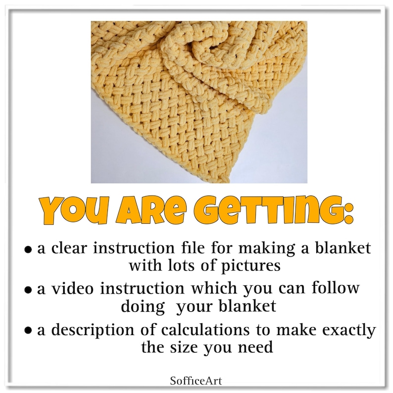 Pu&ograve; includere: Primo piano di una coperta all'uncinetto gialla. La coperta &egrave; realizzata con un punto semplice e ha una texture morbida e soffice.