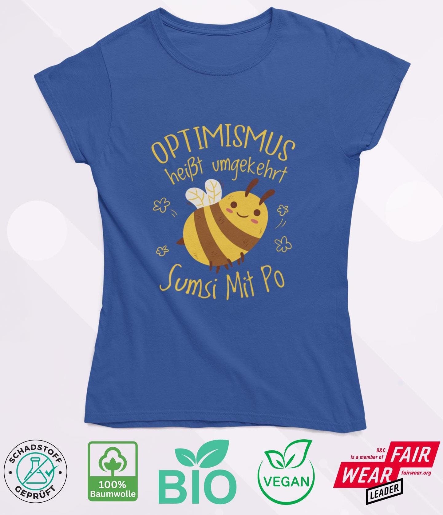 Sumsi with Po - Organic Women's T-Shirt - Optimism Bee