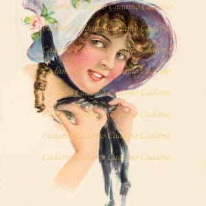 Cartolina ragazza americana