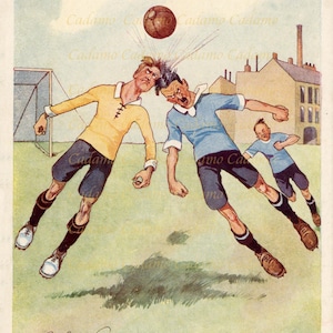 Postais de futebol Fritz Schönpflug - Conjunto de 3