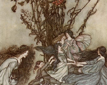 Peter Pan Arthur Rackham-Illustration