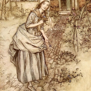 Arthur Rackham Illustration from Midsummer Night&#39;s Dream