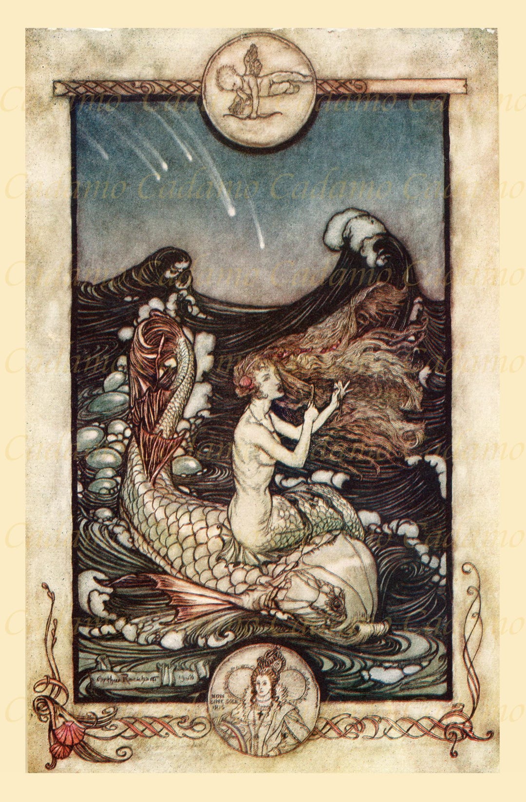 Arthur Rackham Illustration From Midsummer Nights Dream - Card or Print ...