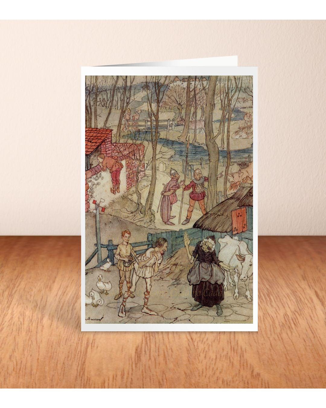 Arthur Rackham Illustration From Irish Fairy Tales - Card or Print - Etsy