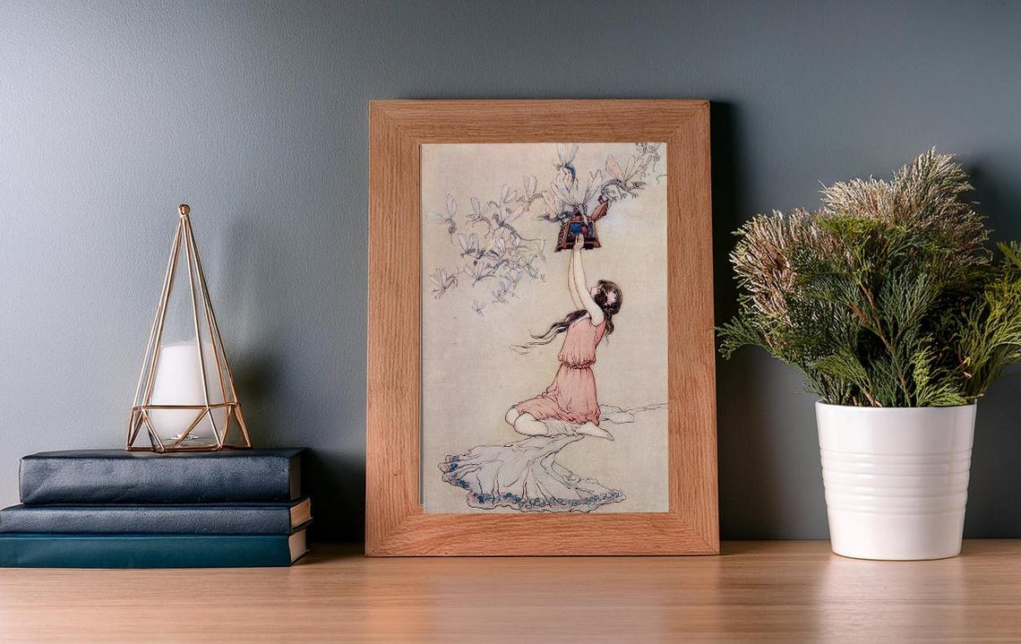 Water Babies Arthur Rackham Card or Print - Etsy