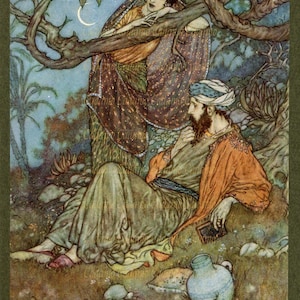 Edmund Dulac Illustration - Grußkarte oder Druck