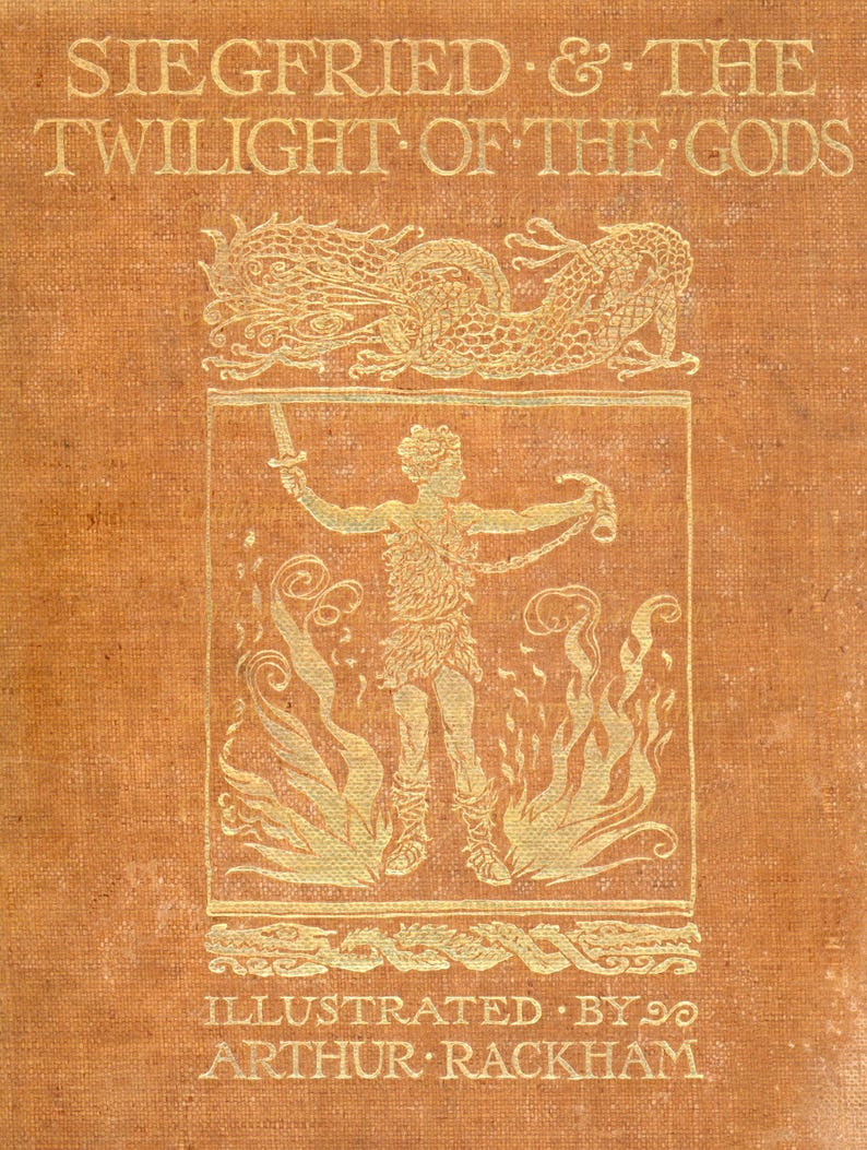 1911 Arthur Rackham Illustration From Siegfried & the Twilight of the ...