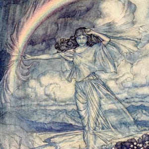 Arthur Rackham Comus Illustration - Karte oder Druck