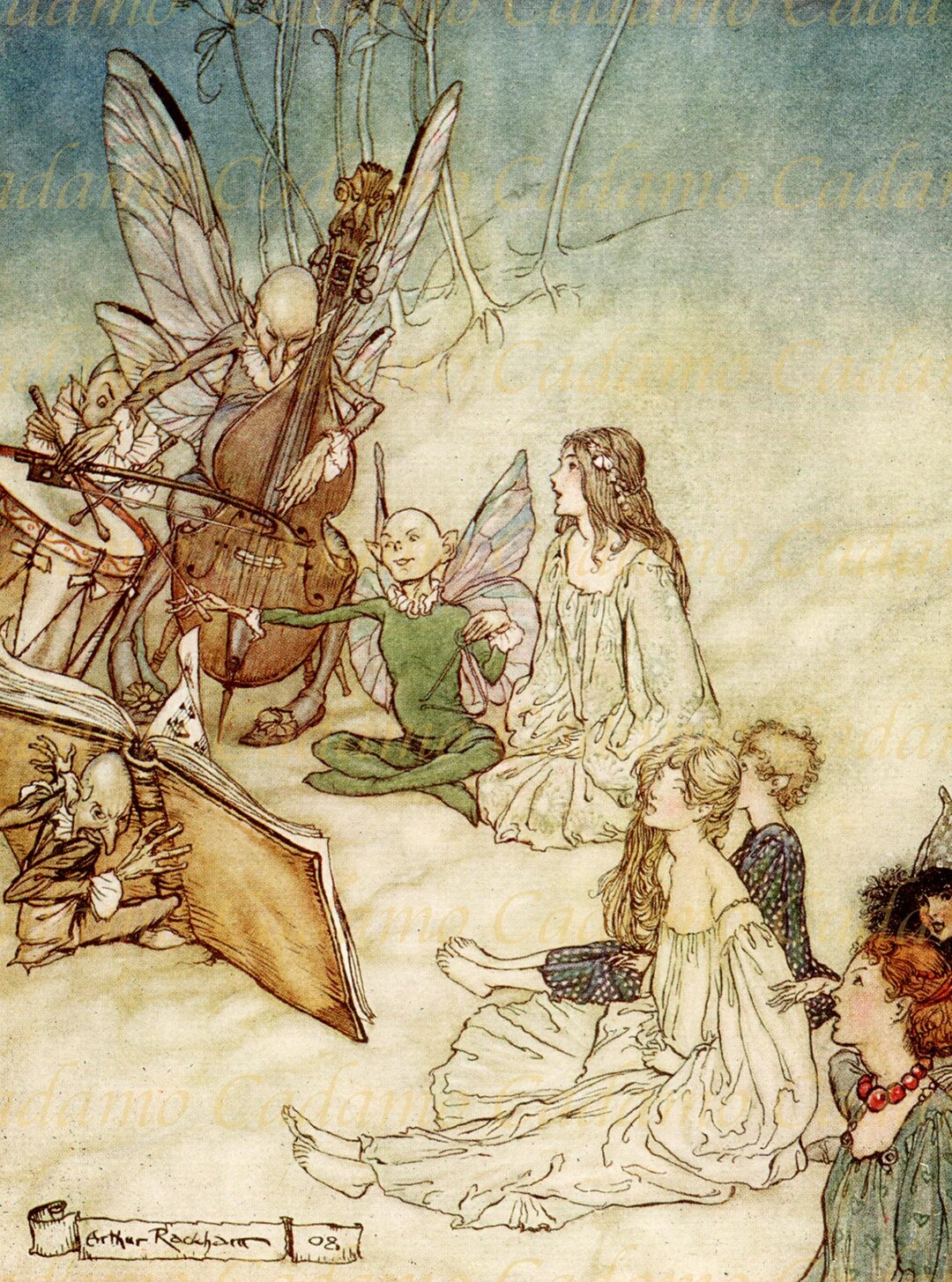 Arthur Rackham Illustration From Midsummer Night's Dream - Etsy