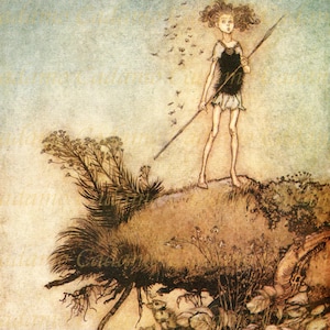 Arthur Rackham Illustration from Midsummer Night&#39;s Dream