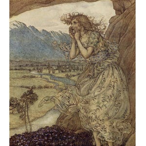 Arthur Rackham Comus Ilustração - Cartão ou Impressão