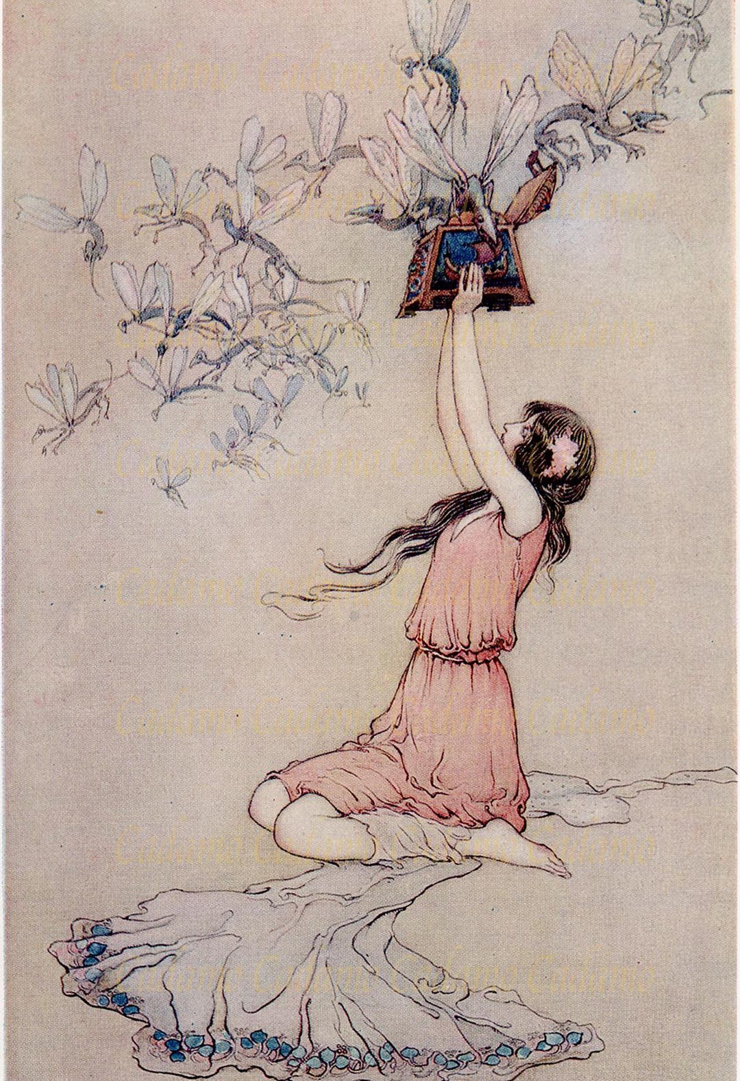 Water Babies Arthur Rackham Card or Print - Etsy