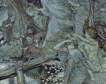 Arthur Rackham - 'sabrina Fair, Listen Where Thou Art Sitting' From ...
