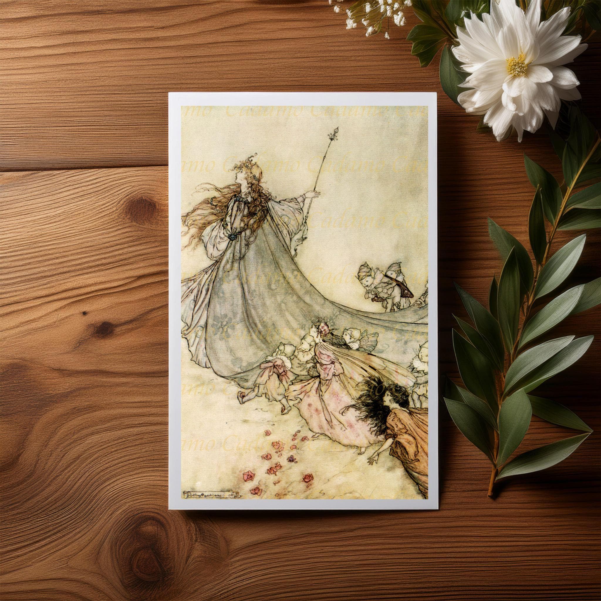 アーサー・ラッカム『真夏の夜の夢』の挿絵 - Etsy 日本