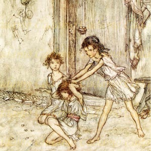 Arthur Rackham Illustration from Midsummer Night&#39;s Dream